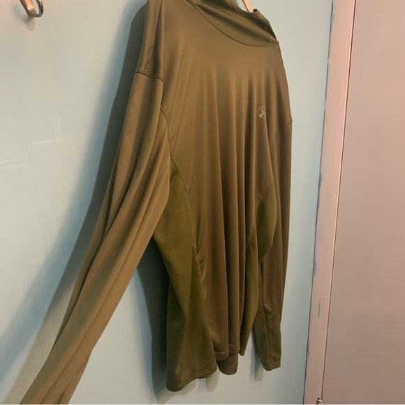 Southern Legends Gorpcore XL Green Reglan Long Sleeve Crew Neck Stretchy Hoodie - Picture 2 of 8